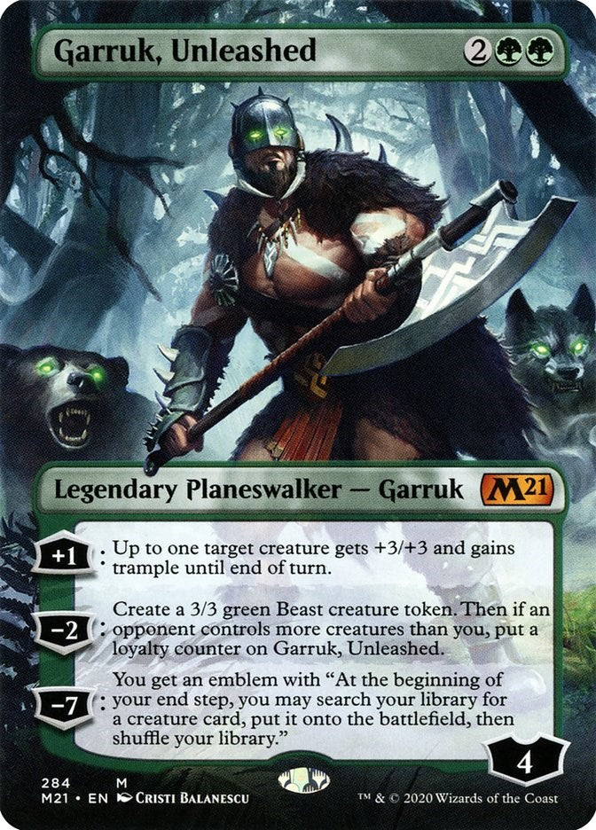 Garruk, Unleashed (Borderless) [M21 - 284]