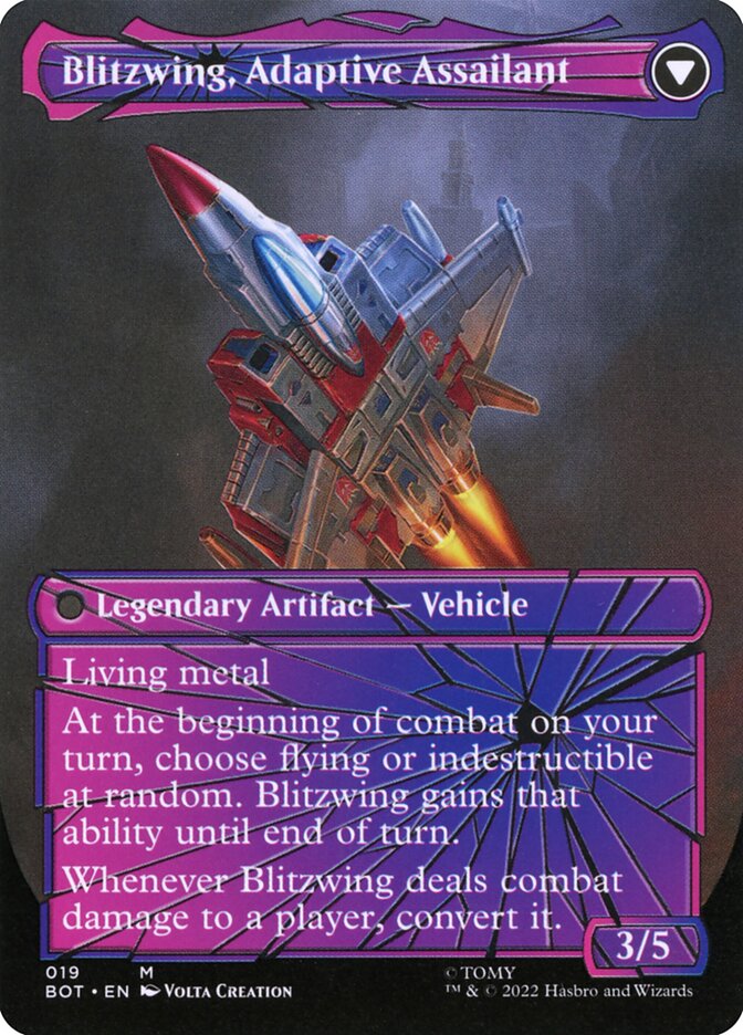 Blitzwing, Cruel Tormentor (Shattered Glass) (Back)