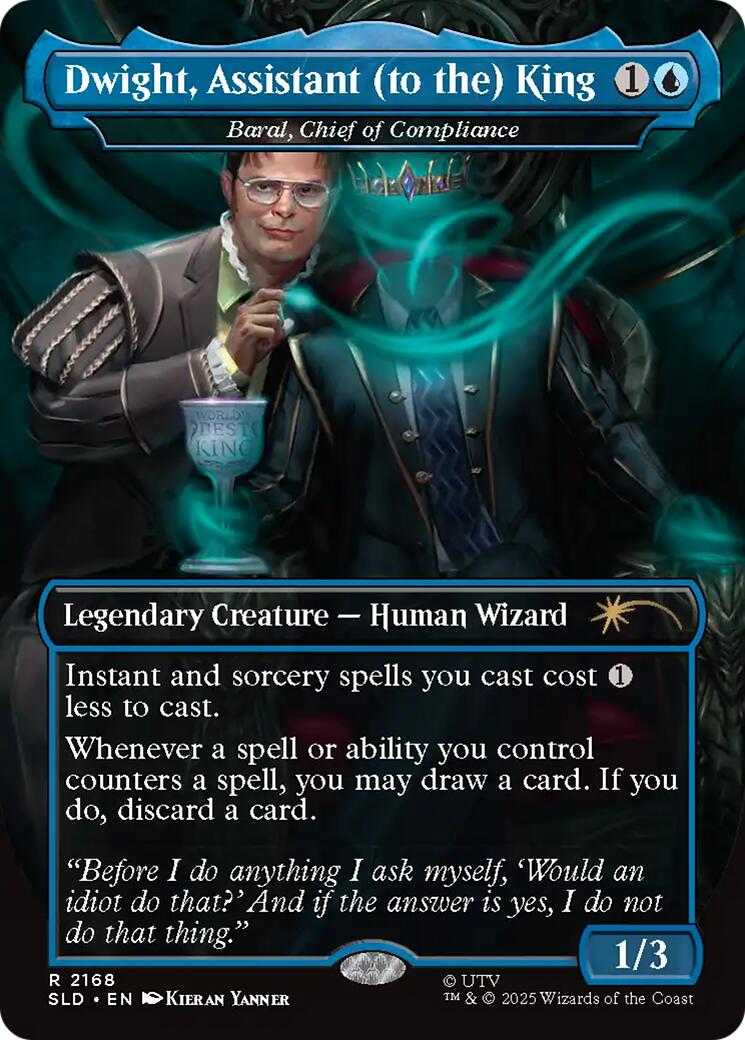 Dwight, Assistant (to the) King - Baral, Chief of Compliance